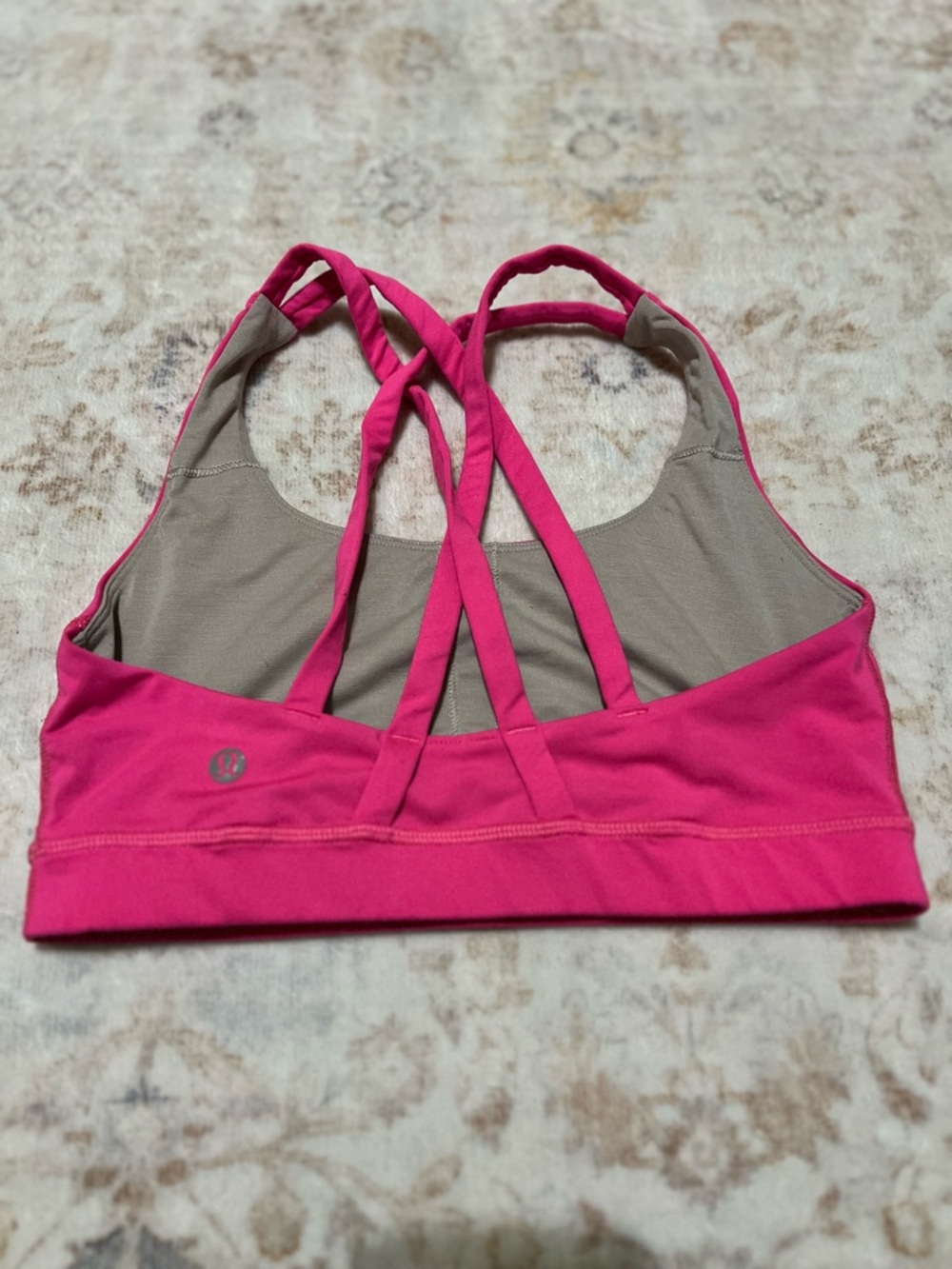 Lululemon Women’s Sports Bra Hot Pink - Picture 2 of 4